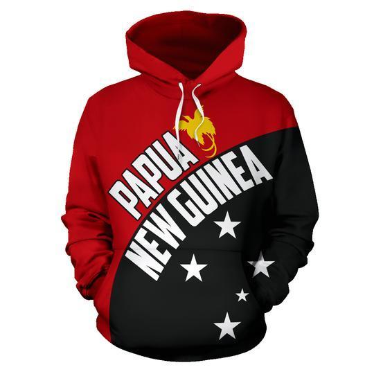 Papua New Guinea Hoodie Wave Flag Color NVD1117-Apparel-Amazing Hoodie-Hoodie-S-Vibe Cosy™