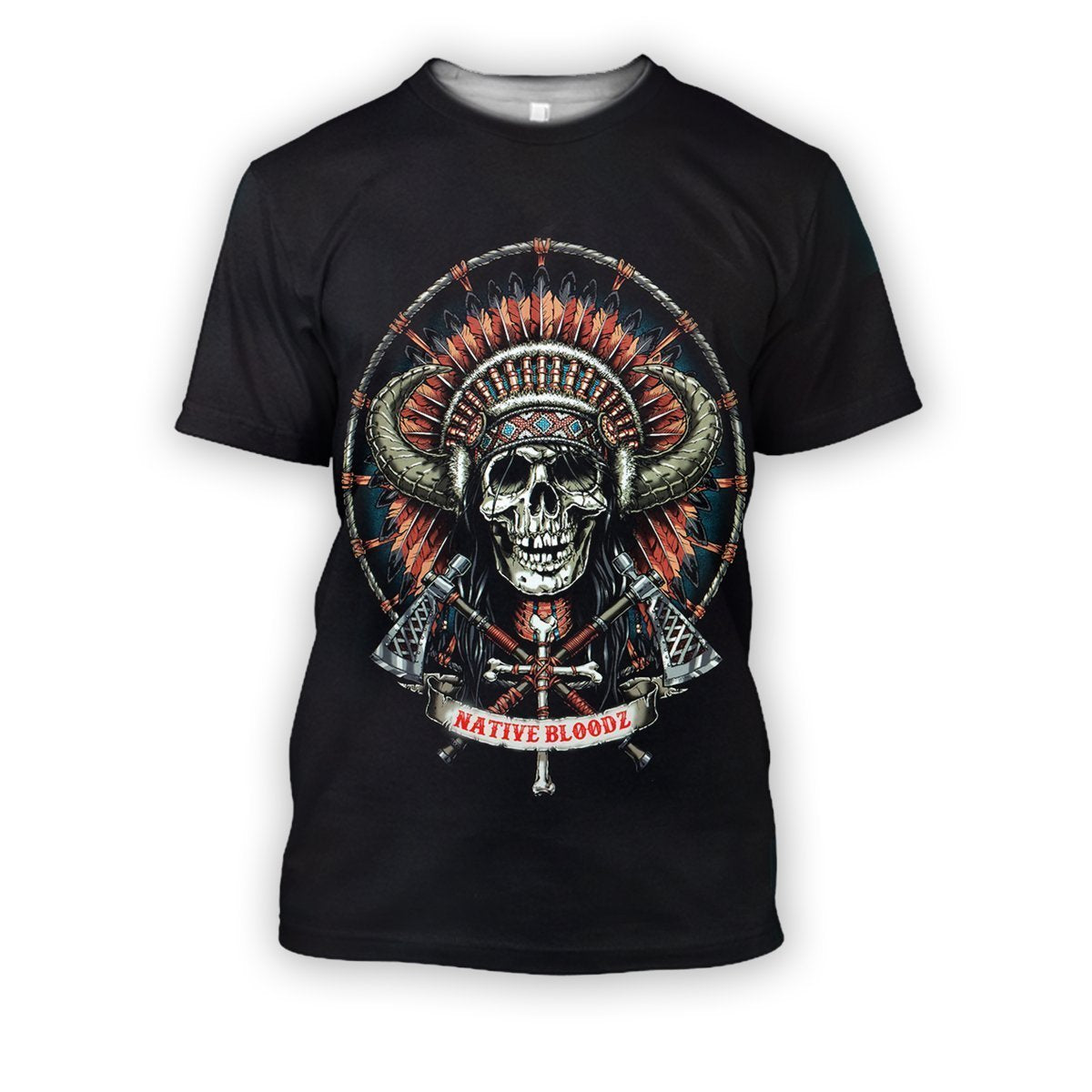 All Over Printed Native Blood Shirts-Apparel-HbArts-T-Shirt-S-Vibe Cosy™