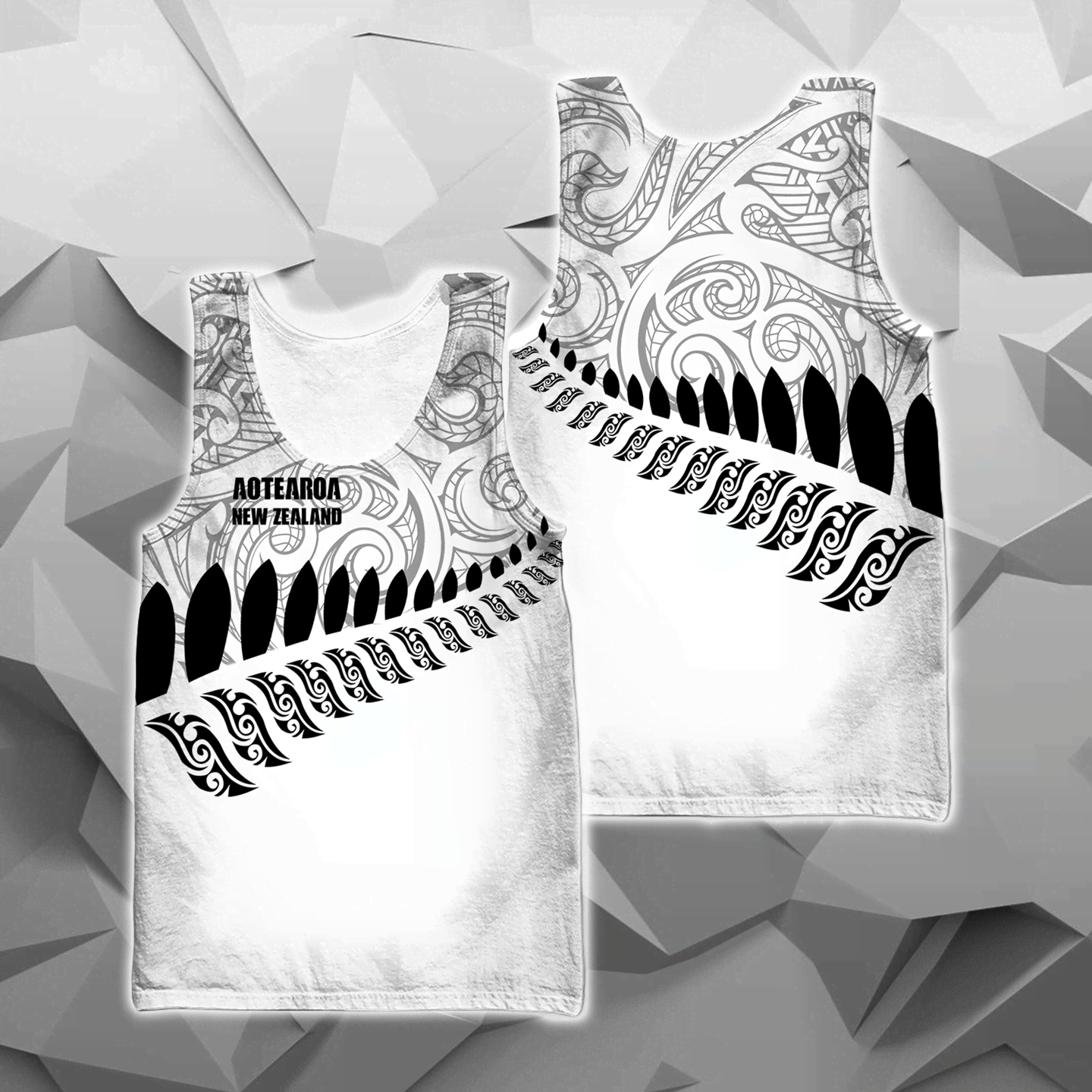 New Zealand Aotearoa Pullover Hoodie White Ver HC1003-Apparel-Huyencass-Tank Top-S-Vibe Cosy™