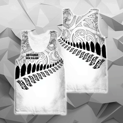New Zealand Aotearoa Pullover Hoodie White Ver HC1003-Apparel-Huyencass-Tank Top-S-Vibe Cosy™