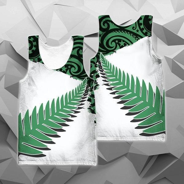 New Zealand Maori Fern Green Edition Pullover Hoodie HC1107-Apparel-Huyencass-Tank Top-S-Vibe Cosy™