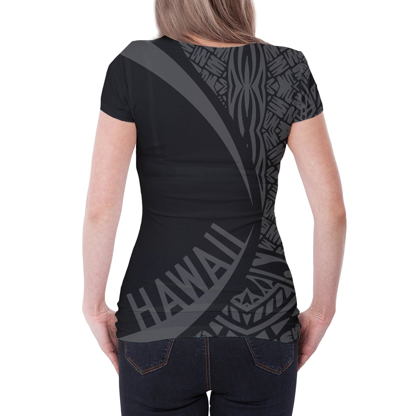 Hawaii Polynesian T-shirt - Circle Style Gray - AH - J1-NEW ALL OVER PRINT T-SHIRTS-Phaethon-XS-Men-White-Vibe Cosy™