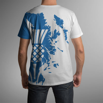 Scotland New All Over Print T-shirt - Thistle Flowers Map Style - BN01-Apparel-HD09-T-Shirt-S-Vibe Cosy™