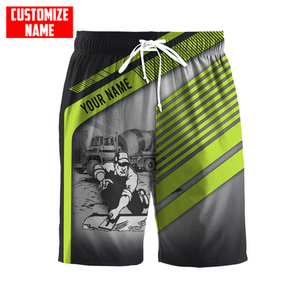 Concrete Finisher with Poured concrete Custom name 3D Printed Shirts