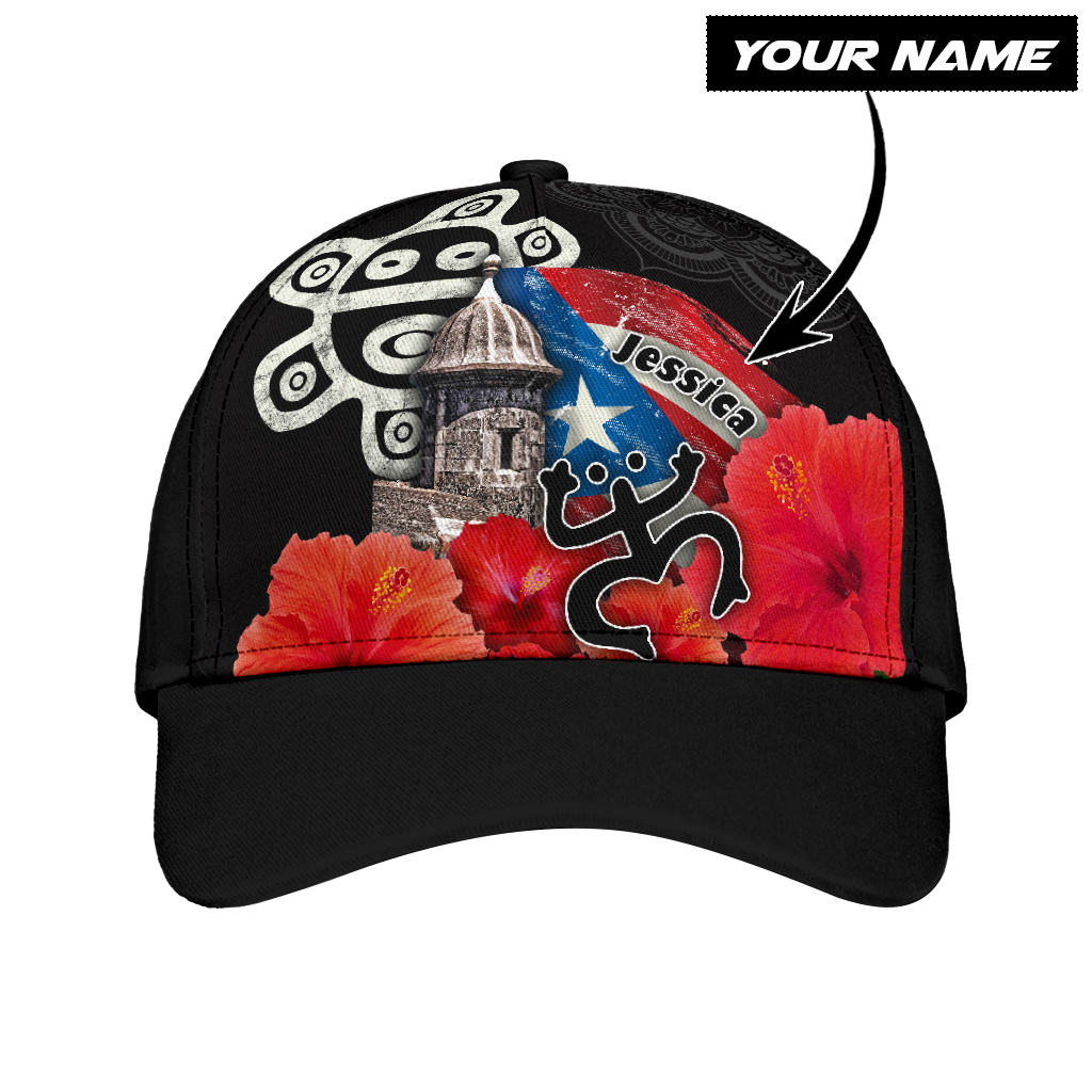Customize Name Sol Taino Puerto Rico Classic Cap
