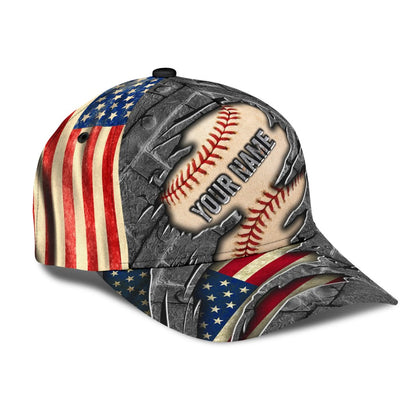 Customize Name Baseball Lover All Over 3D Design Print Cap MH20042106