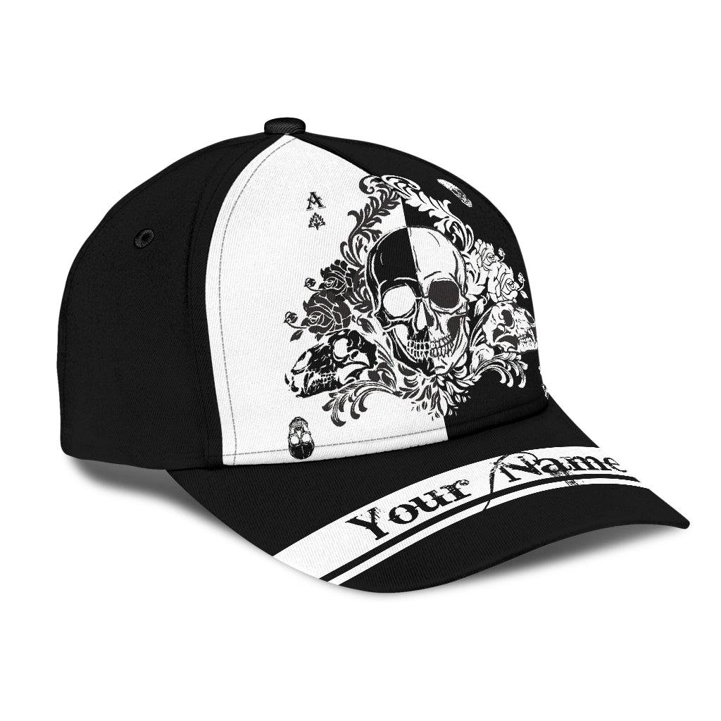Customized Name Skull Gothic Classic Cap