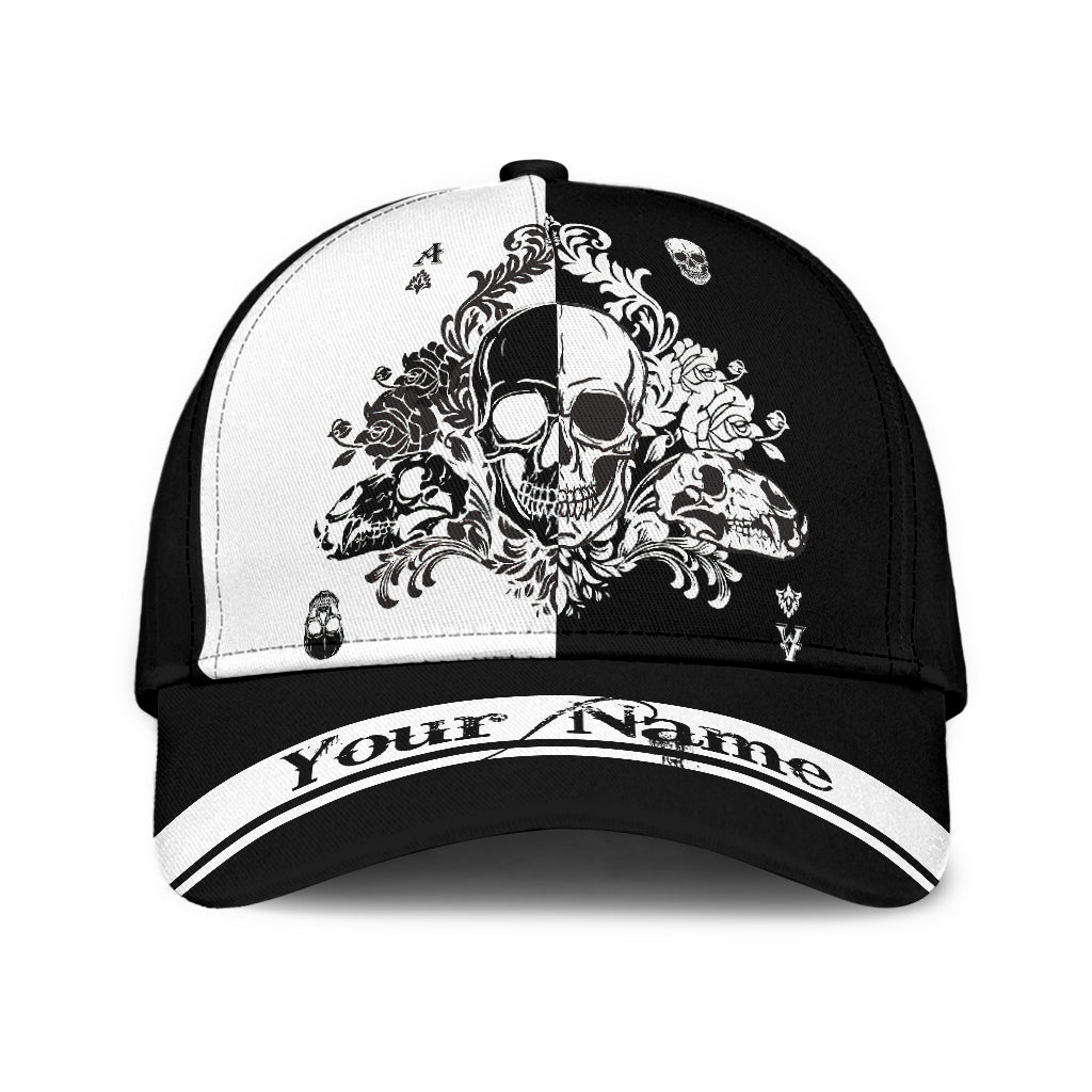 Customized Name Skull Gothic Classic Cap