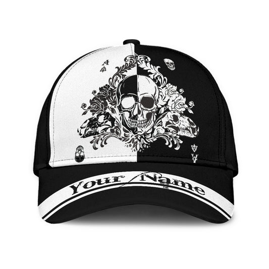 Customized Name Skull Gothic Classic Cap