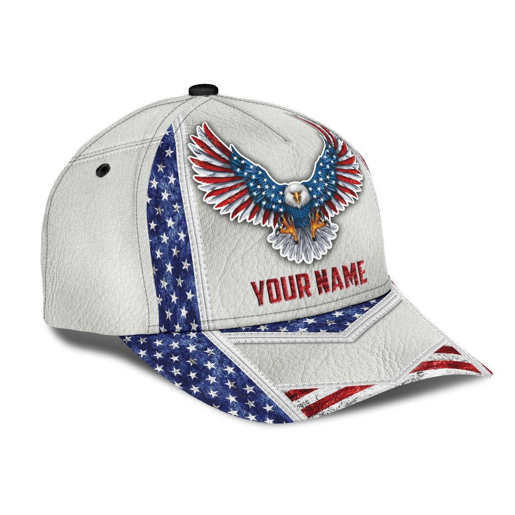 Customize Name US Eagle All Over 3D Design Print Cap SN20042103