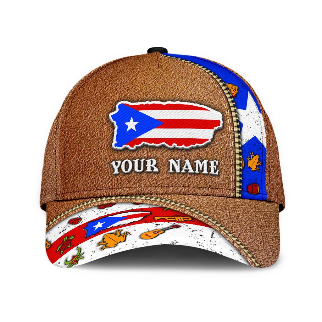 Customize Name Puerto Rico Classic Cap