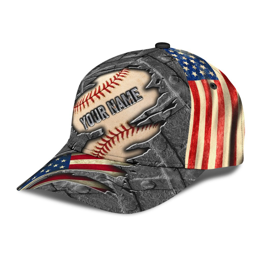 Customize Name Baseball Lover All Over 3D Design Print Cap MH20042106