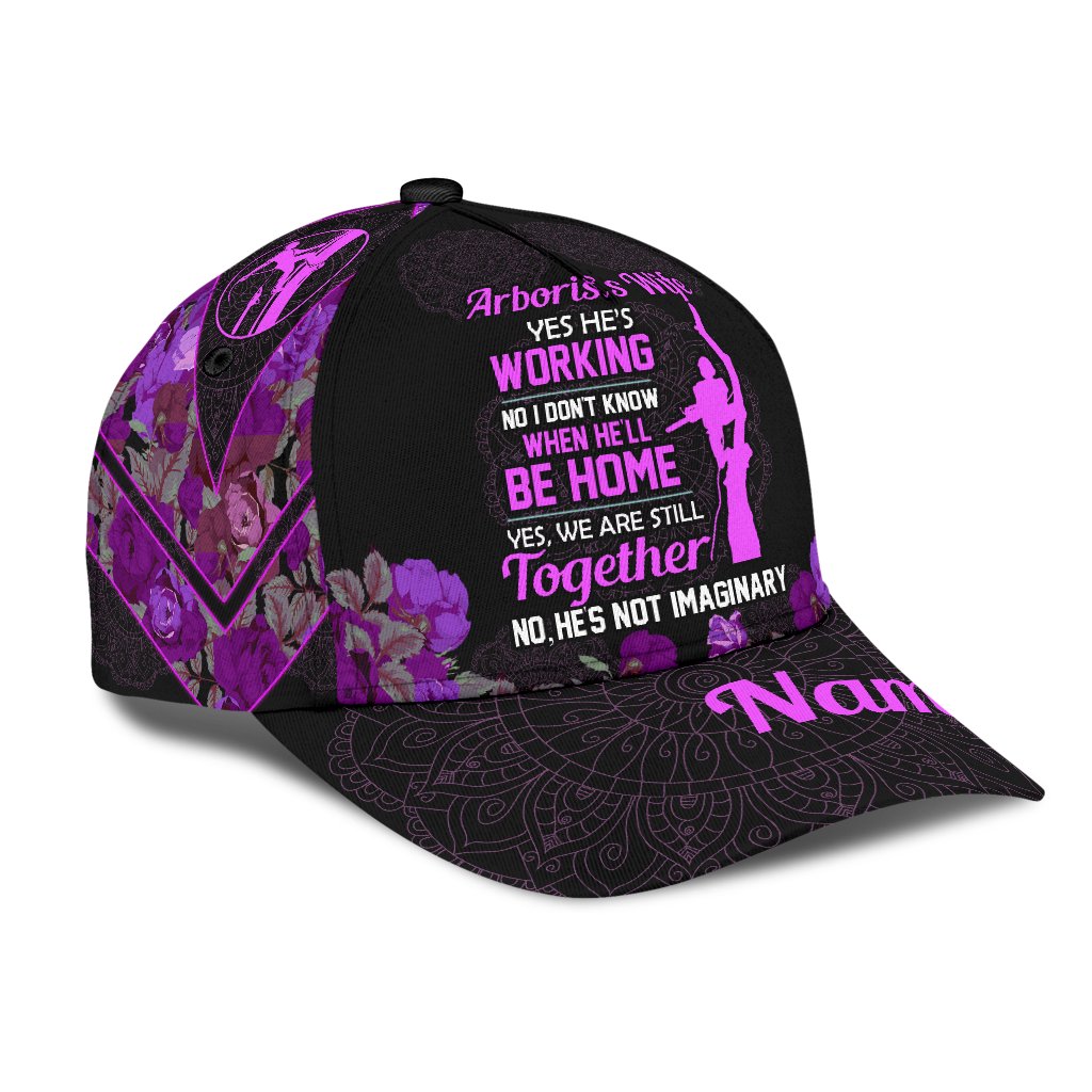 Arborist's wife purple classic cap