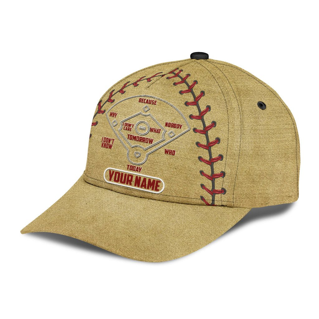 Customize Name Baseball Lover All Over 3D Design Print Cap NTN15042101