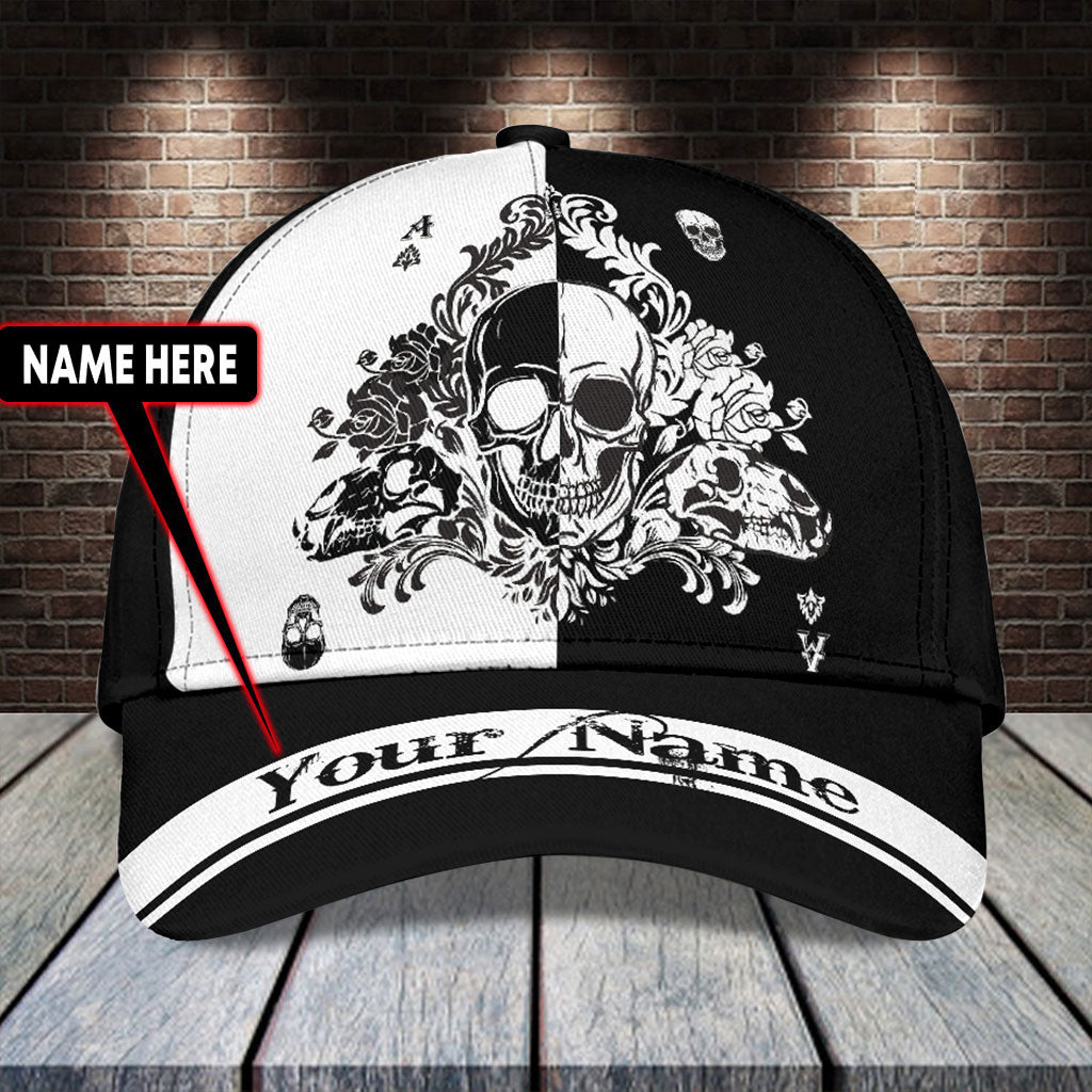 Customized Name Skull Gothic Classic Cap