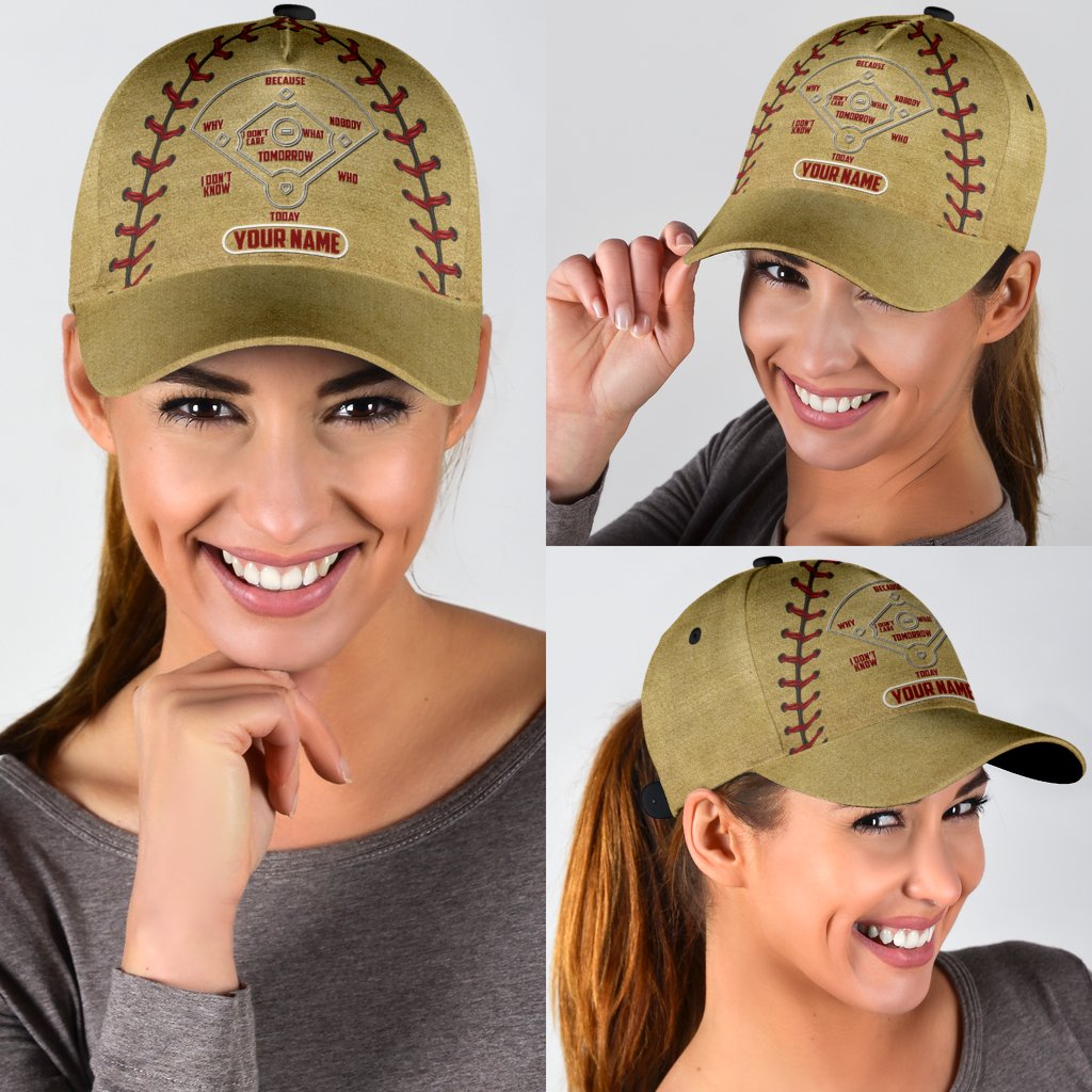 Customize Name Baseball Lover All Over 3D Design Print Cap NTN15042101