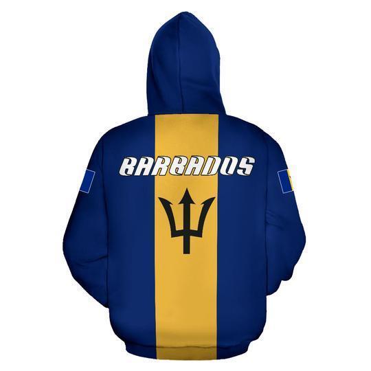 Barbados Superhero Pullover Hoodie-Apparel-PL8386-Hoodie-S-Vibe Cosy™