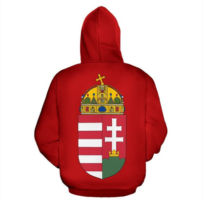 Hungary Coat Of Arms - Warrior Style-Apparel-PL8386-Hoodie-S-Vibe Cosy™