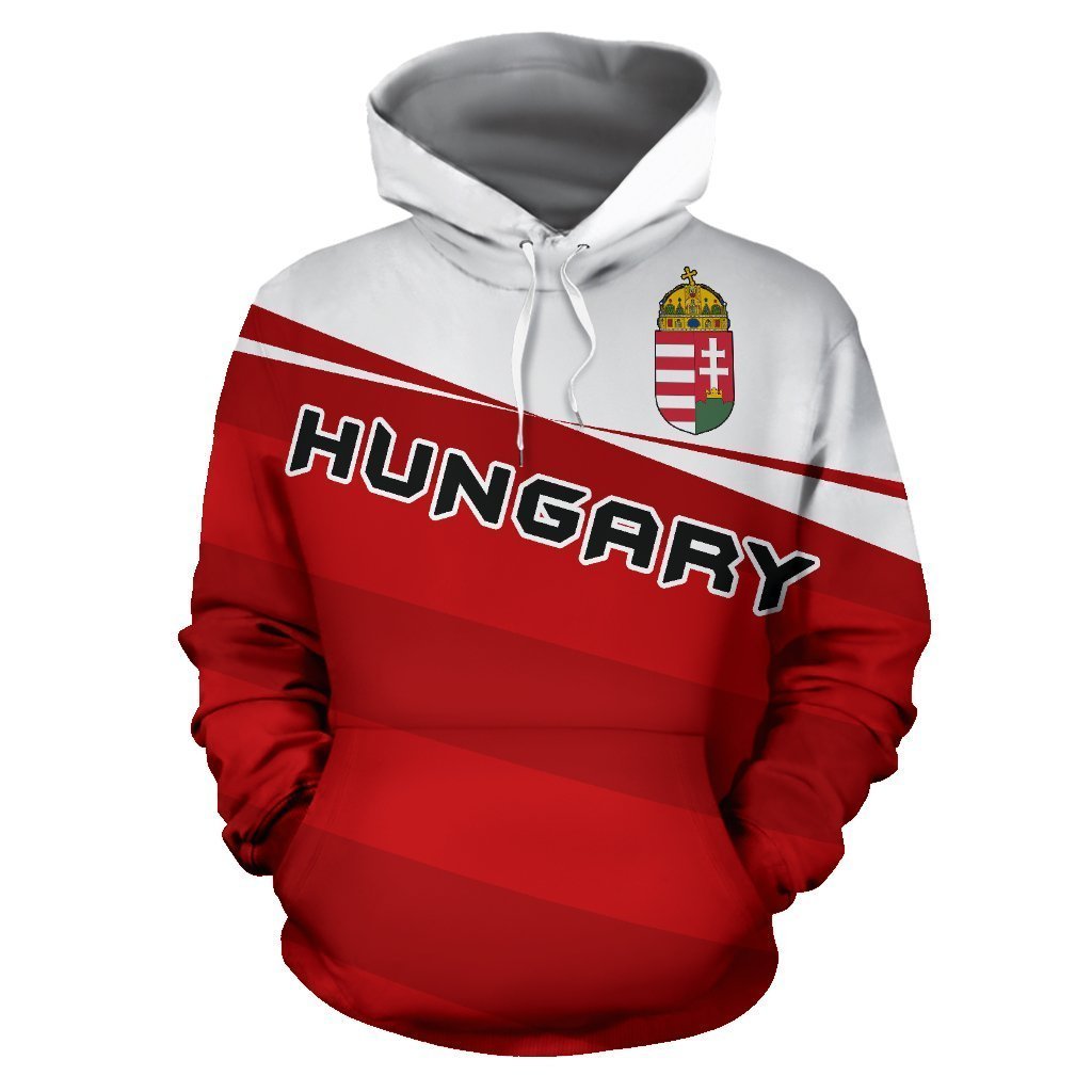 Hungary Coat Of Arms Hoodie - Vivian Style-Apparel-PL8386-Hoodie-S-Vibe Cosy™