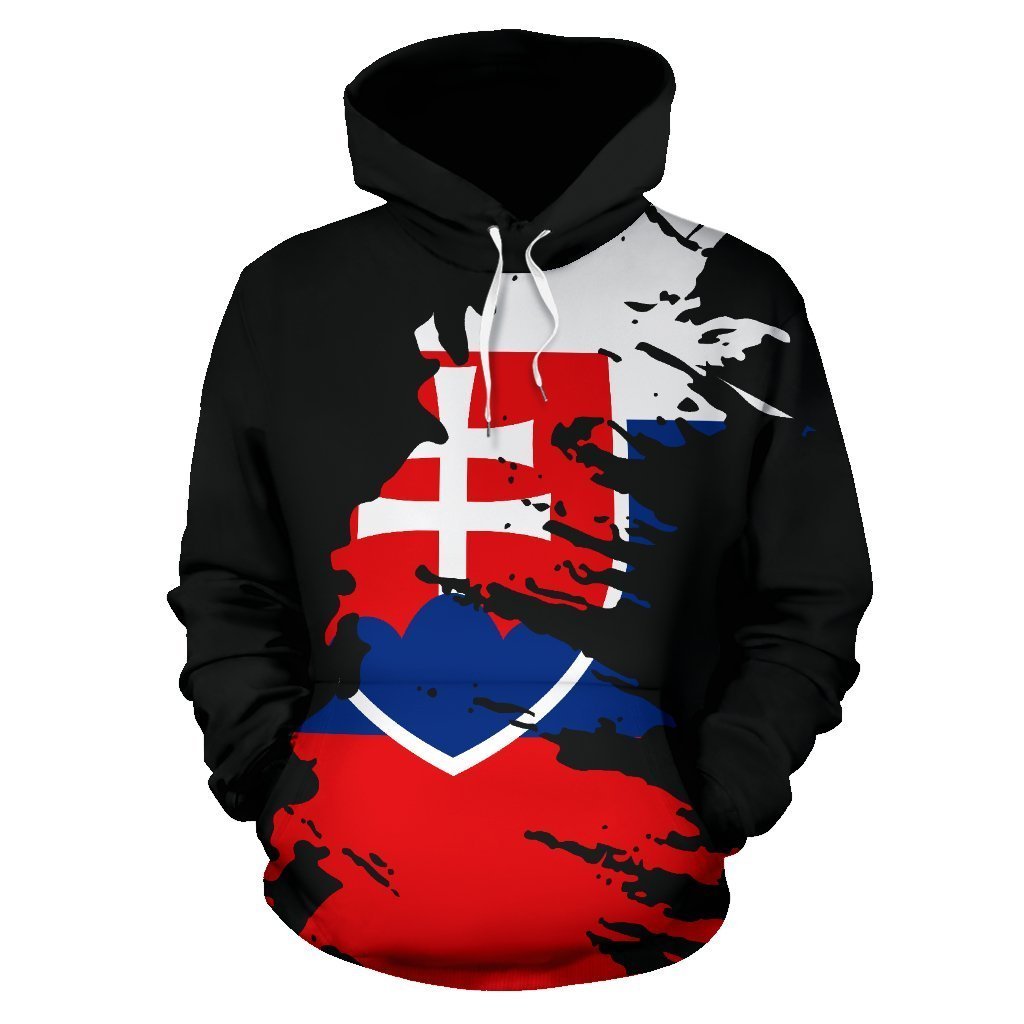Slovakia Hoodie Flag Painting-Apparel-PL8386-Hoodie-S-Vibe Cosy™