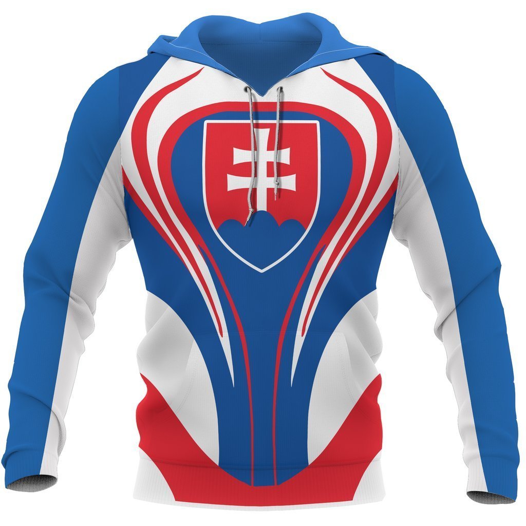 Slovakia Flag Hoodie Cannon Style-Apparel-PL8386-Hoodie-S-Vibe Cosy™