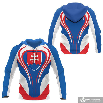 Slovakia Flag Hoodie Cannon Style-Apparel-PL8386-Hoodie-S-Vibe Cosy™