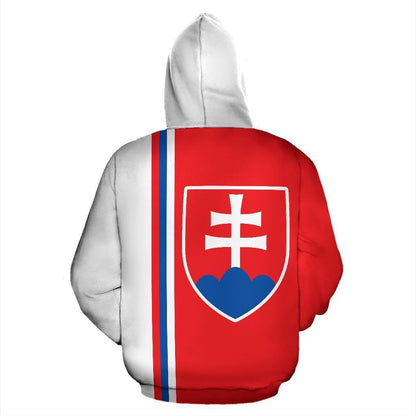 Slovakia All Over Hoodie Straight Version-Apparel-PL8386-Hoodie-S-Vibe Cosy™