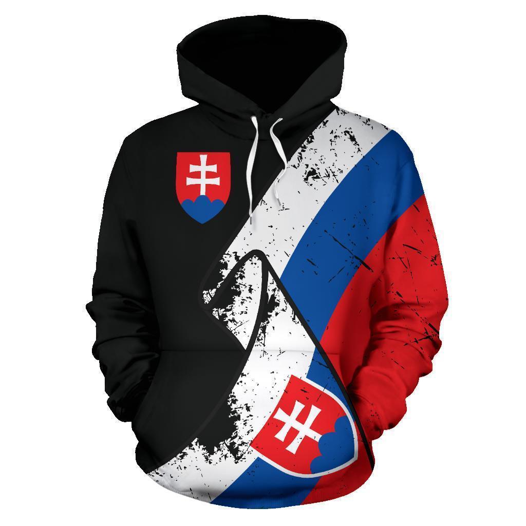 Slovakia Special Grunge Flag Zipper Hoodie-Apparel-PL8386-Hoodie-S-Vibe Cosy™