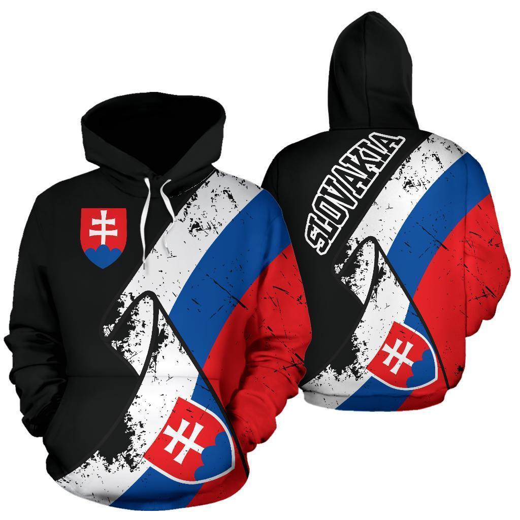 Slovakia Special Grunge Flag Zipper Hoodie-Apparel-PL8386-Hoodie-S-Vibe Cosy™