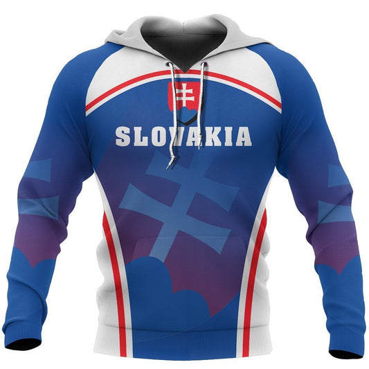 Slovakia Coat Of Arms Hoodie Sport Style-Apparel-PL8386-Hoodie-S-Vibe Cosy™