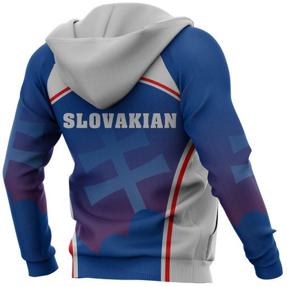 Slovakia Coat Of Arms Hoodie Sport Style-Apparel-PL8386-Hoodie-S-Vibe Cosy™