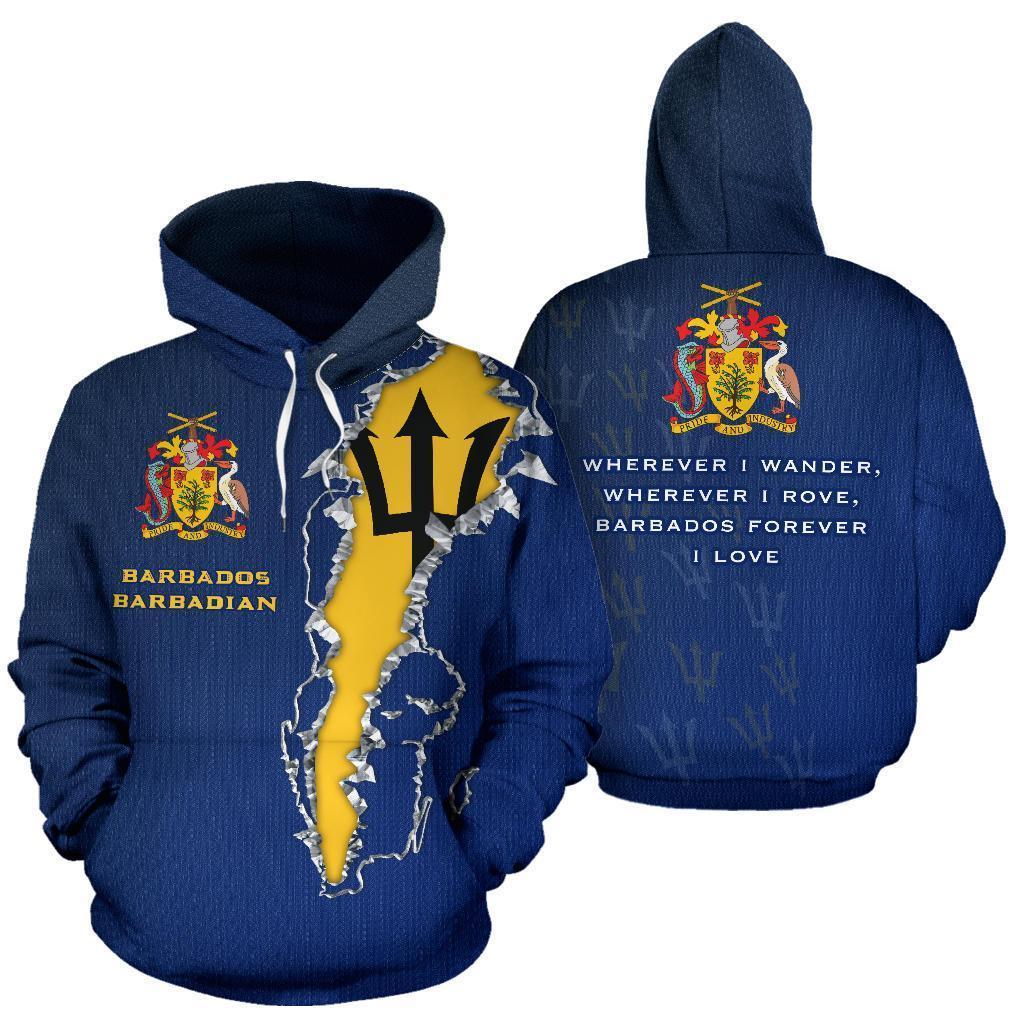 Barbados Forever Hoodie-Apparel-PL8386-Hoodie-S-Vibe Cosy™
