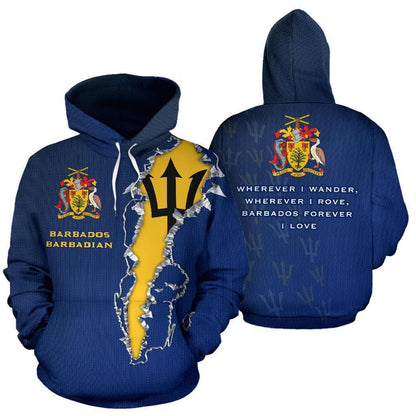 Barbados Forever Hoodie-Apparel-PL8386-Hoodie-S-Vibe Cosy™