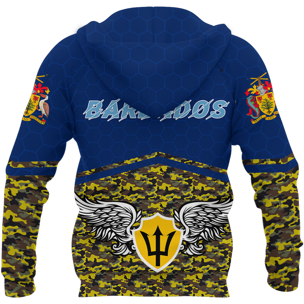 Barbados Hoodie Air Force Style-Apparel-PL8386-Hoodie-S-Vibe Cosy™