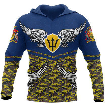 Barbados Hoodie Air Force Style-Apparel-PL8386-Hoodie-S-Vibe Cosy™
