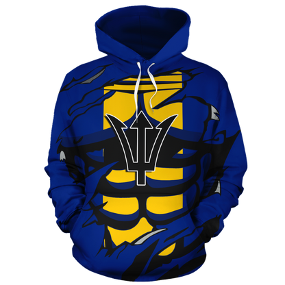 Barbados In Me All Over Hoodie blue PL069-Apparel-PL8386-Hoodie-S-Vibe Cosy™