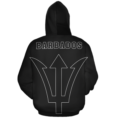 Barbados In Me All Over Hoodie black PL070-Apparel-PL8386-Hoodie-S-Vibe Cosy™
