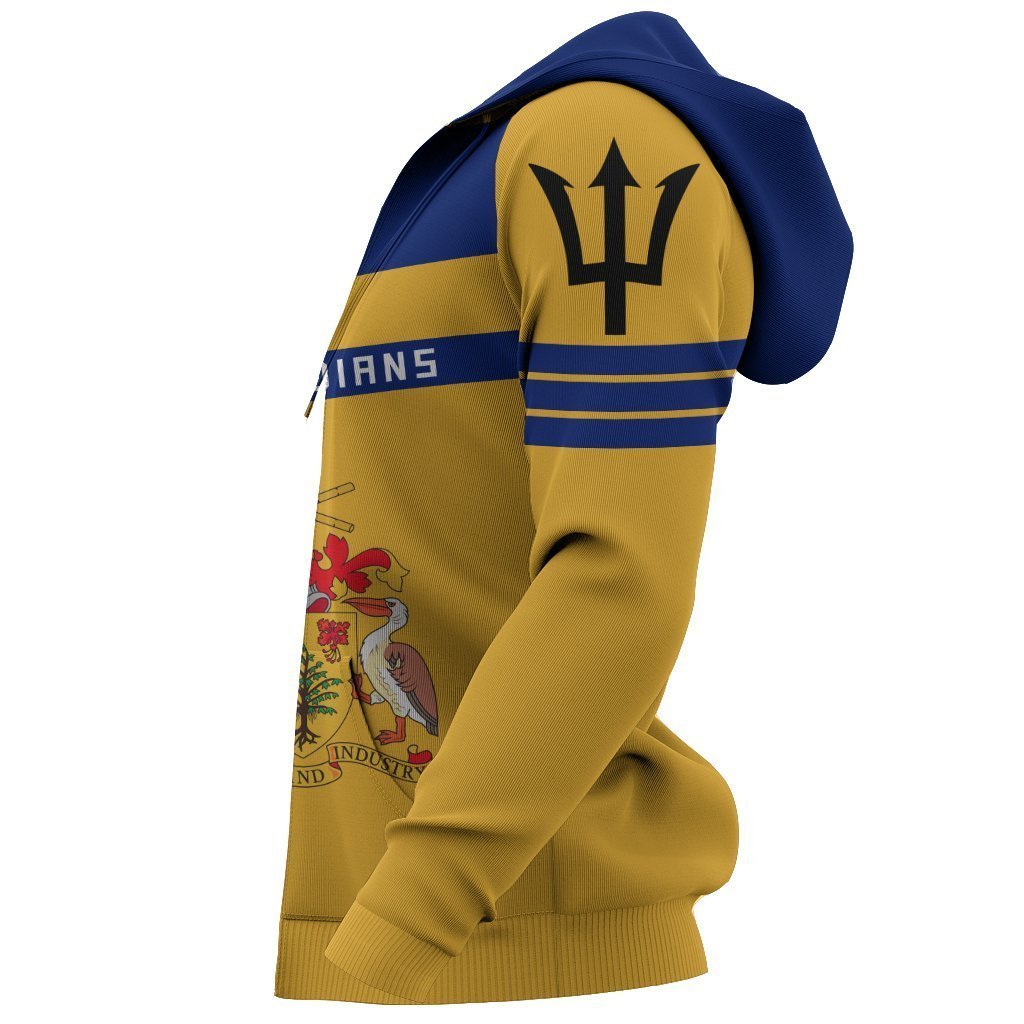 Barbados Sport Zip-up Hoodie - Premium Style PL071-Apparel-PL8386-Hoodie-S-Vibe Cosy™