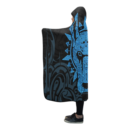 Viking Hooded Blanket - Garm Hellhound PL099-HOODED BLANKETS (P)-PL8386-Hooded Blanket - .-Youth 60"x45"-Vibe Cosy™