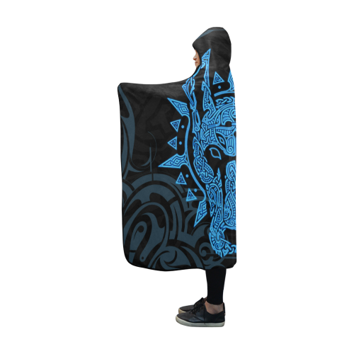 Viking Hooded Blanket - Garm Hellhound PL099-HOODED BLANKETS (P)-PL8386-Hooded Blanket - .-Youth 60"x45"-Vibe Cosy™