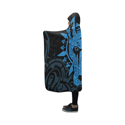 Viking Hooded Blanket - Garm Hellhound PL099-HOODED BLANKETS (P)-PL8386-Hooded Blanket - .-Youth 60"x45"-Vibe Cosy™