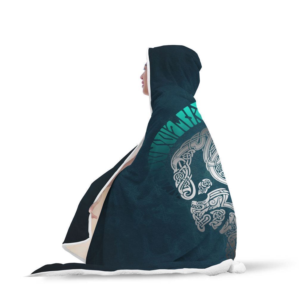 Viking Hooded Blanket - Viking Loki Hooded Blanket PL102-HOODED BLANKETS (P)-PL8386-Hooded Blanket - .-Youth 60"x45"-Vibe Cosy™