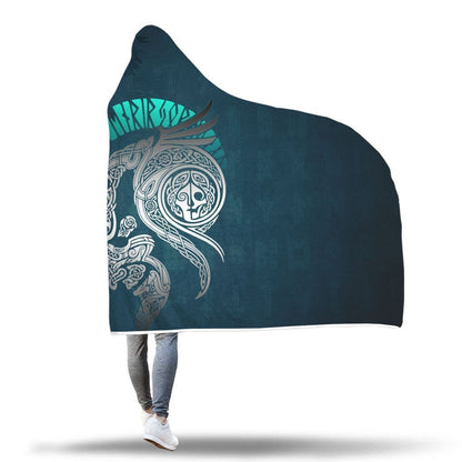 Viking Hooded Blanket - Viking Loki Hooded Blanket PL102-HOODED BLANKETS (P)-PL8386-Hooded Blanket - .-Youth 60"x45"-Vibe Cosy™