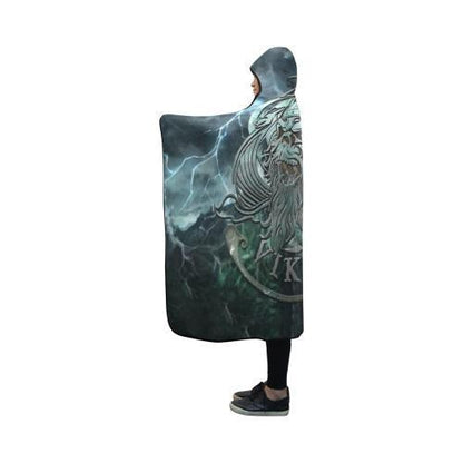 Viking Odin Hooded Blanket PL108-HOODED BLANKETS (P)-PL8386-Hooded Blanket - .-Youth 60"x45"-Vibe Cosy™