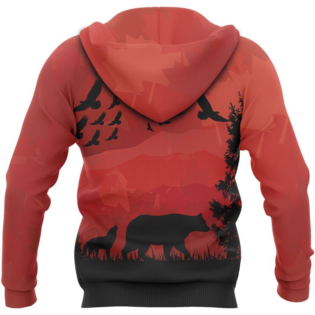 3D All Over Printed Canada Animal Hoodie 01 PL125-Apparel-PL8386-Hoodie-S-Vibe Cosy™