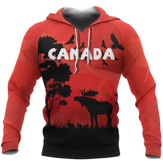3D All Over Printed Canada Animal Hoodie 01 PL125-Apparel-PL8386-Hoodie-S-Vibe Cosy™
