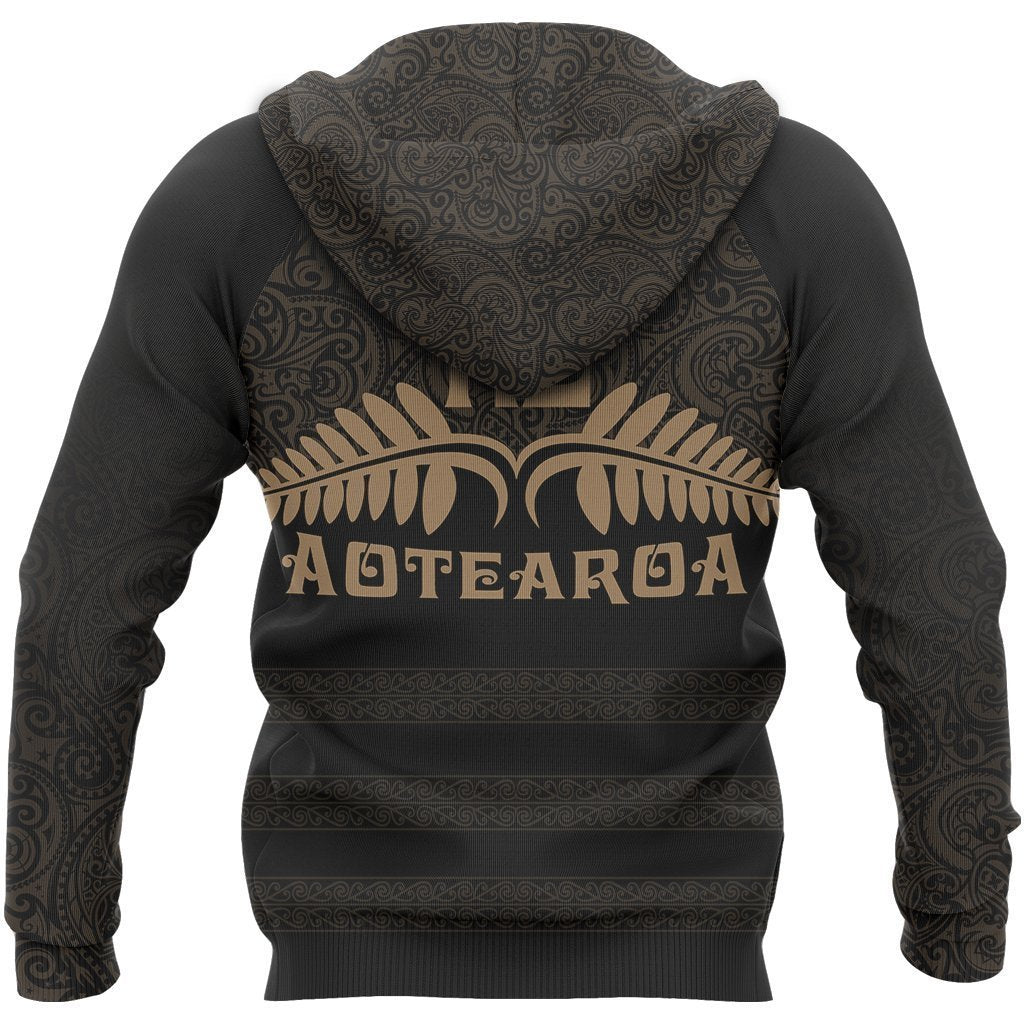Aotearoa New Zealand Silver Fern Maori Hoodie PL140-Apparel-PL8386-Hoodie-S-Vibe Cosy™
