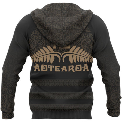 Aotearoa New Zealand Silver Fern Maori Hoodie PL140-Apparel-PL8386-Hoodie-S-Vibe Cosy™