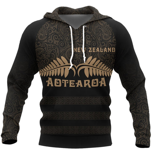 Aotearoa New Zealand Silver Fern Maori Hoodie PL140-Apparel-PL8386-Hoodie-S-Vibe Cosy™