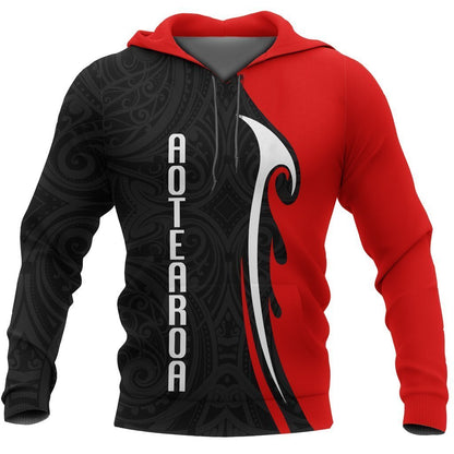 Aotearoa Maori Special Style Hoodie PL141-Apparel-PL8386-Hoodie-S-Vibe Cosy™